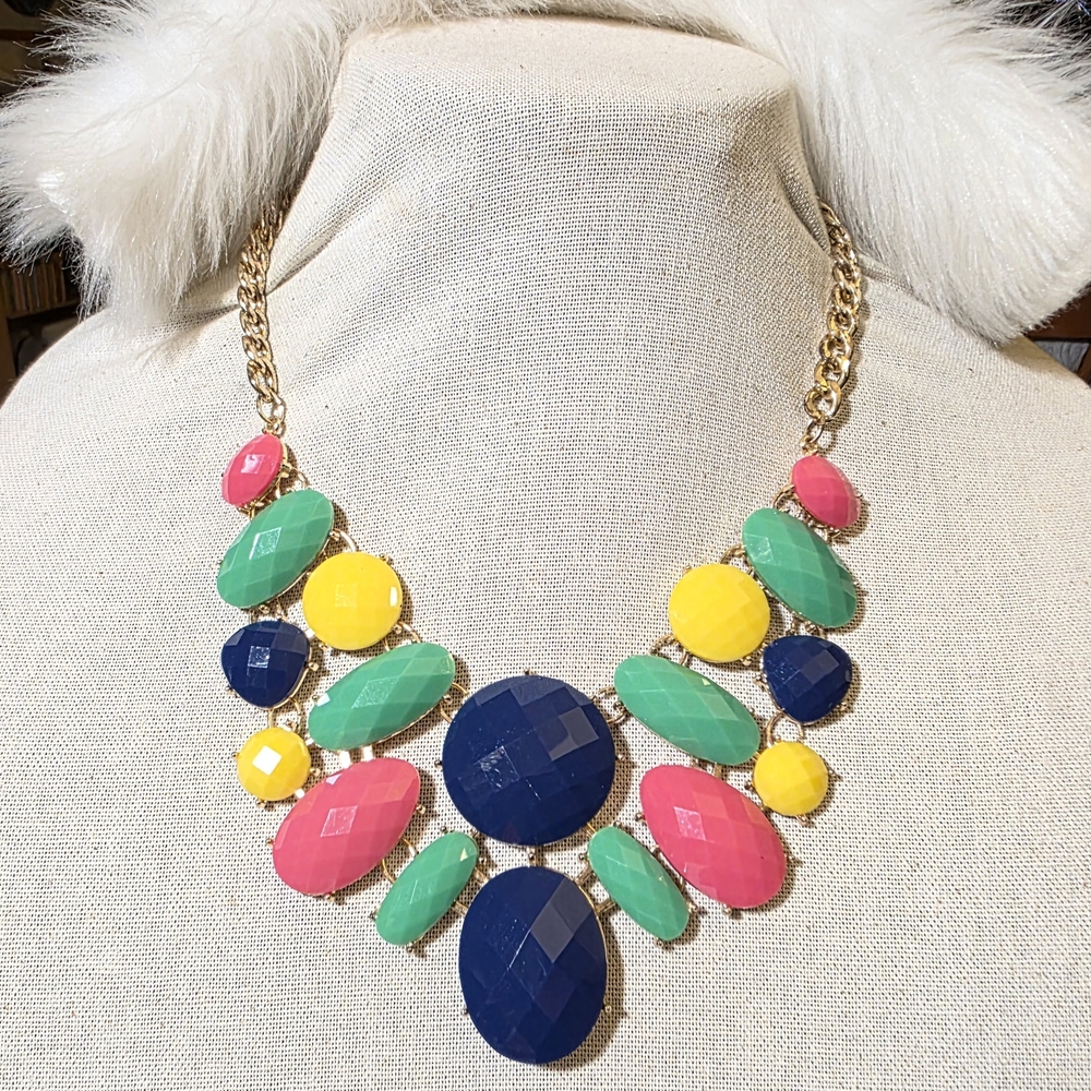 Charming Charlie Multicolor Gem Necklace